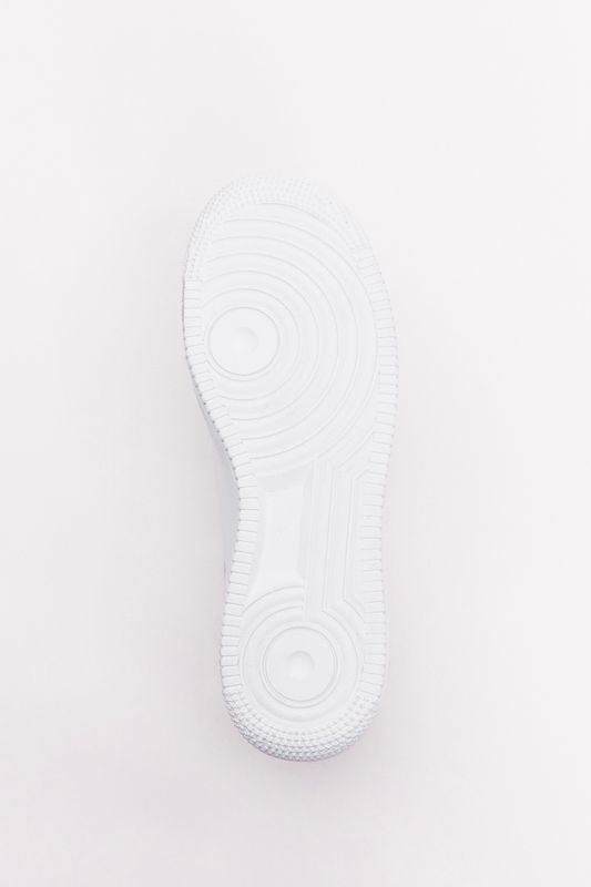 Кроссовки из кожи с красными губами, белый