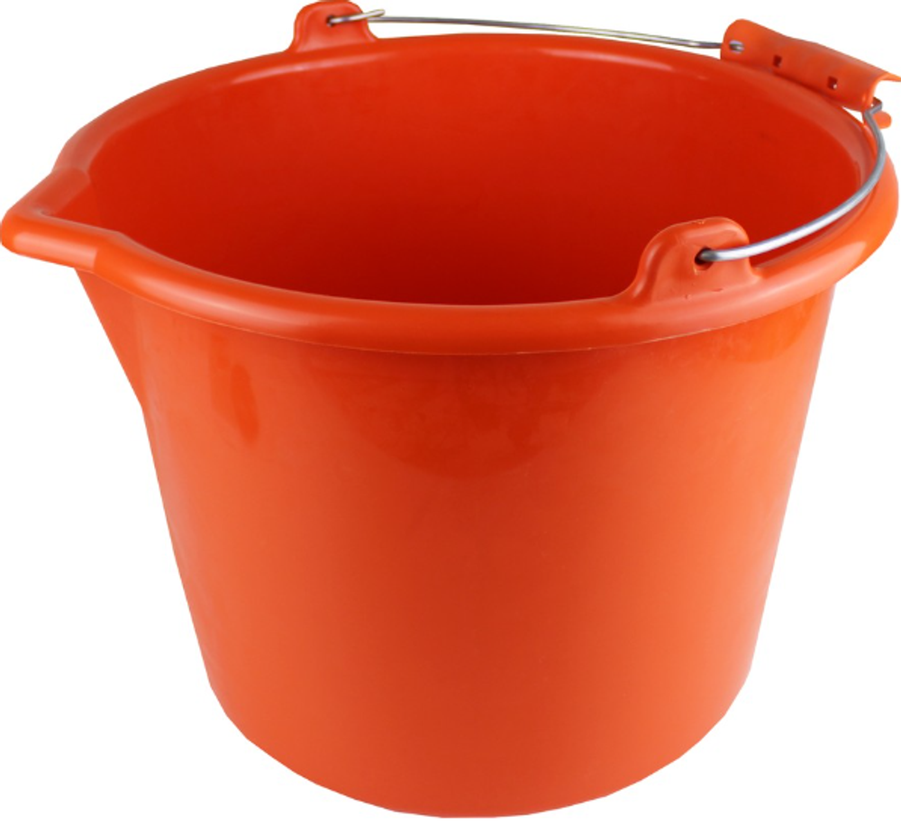Ведро для красок и смесей 8л ударопрочное оранж, серия "Profi" (15шт-кор)