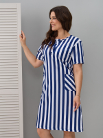 Туника Т-012/джинс-широкаяполоса