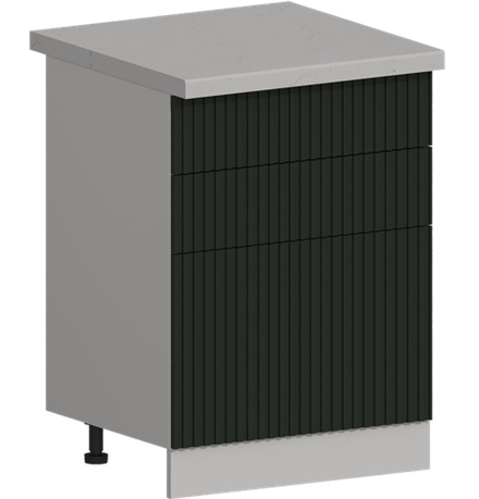 Кухня Модуль ШН3Я 600 Ликата / Насыщенно-зеленый