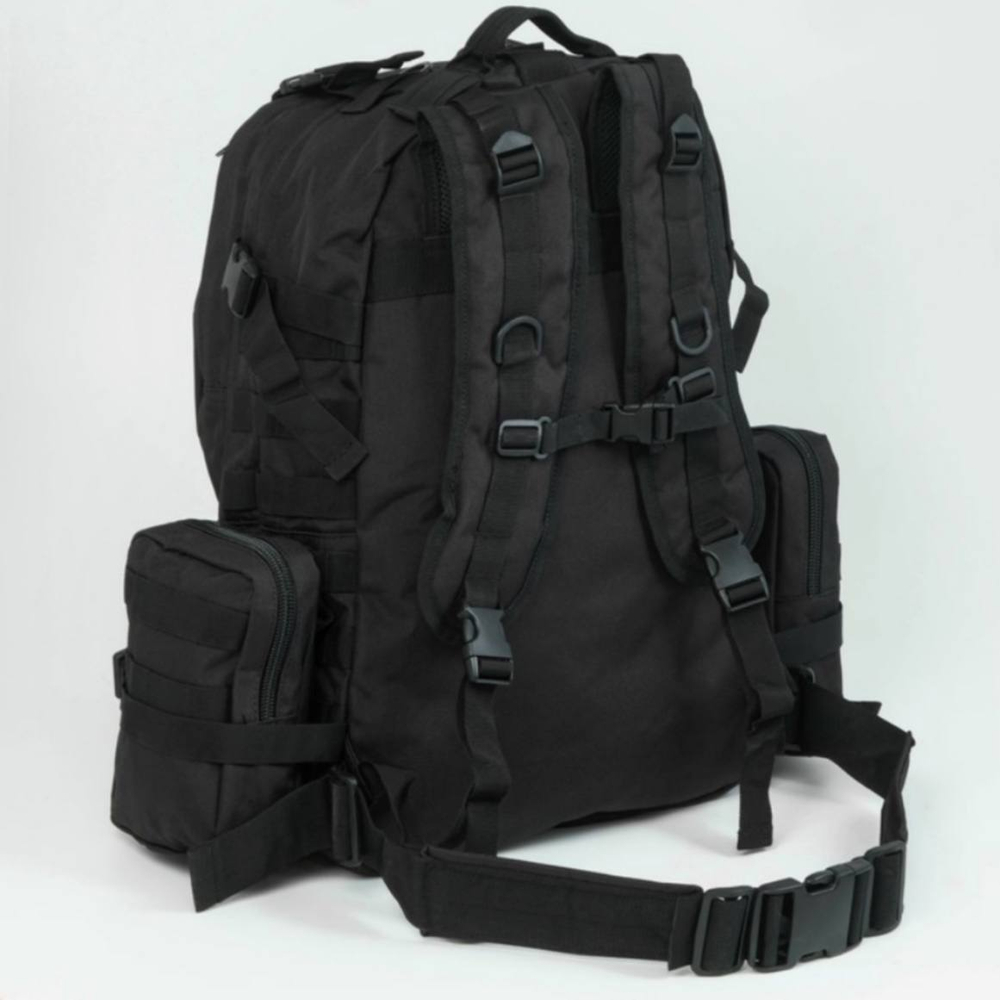 Тактический рюкзак с подсумками 40л / чёрный