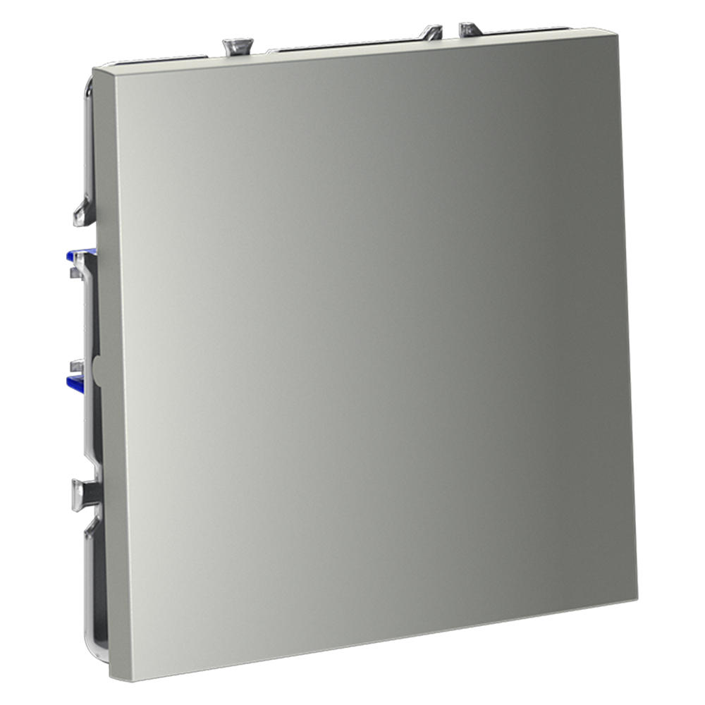 Проходной переключатель встраиваемый VOLTUM S70 одноклавишный 10А, (сталь)