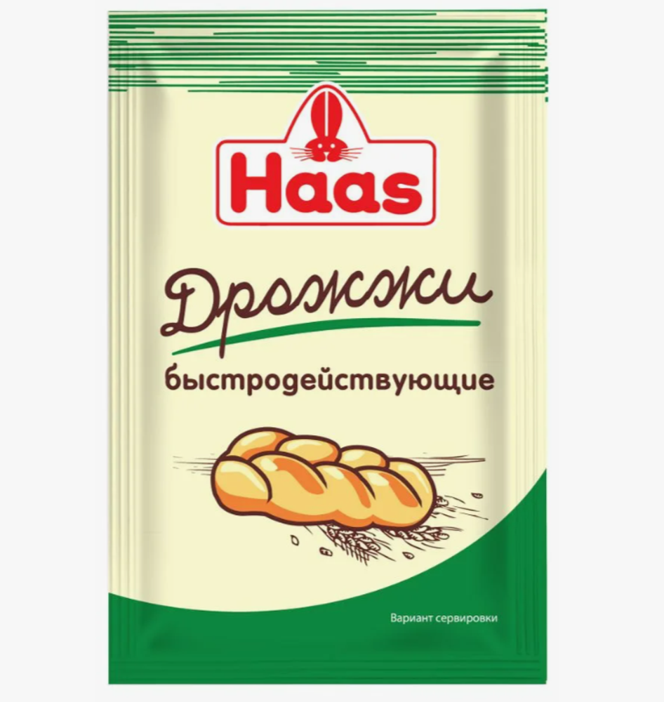 Дрожжи сухие пекарские Haas, 7 гр