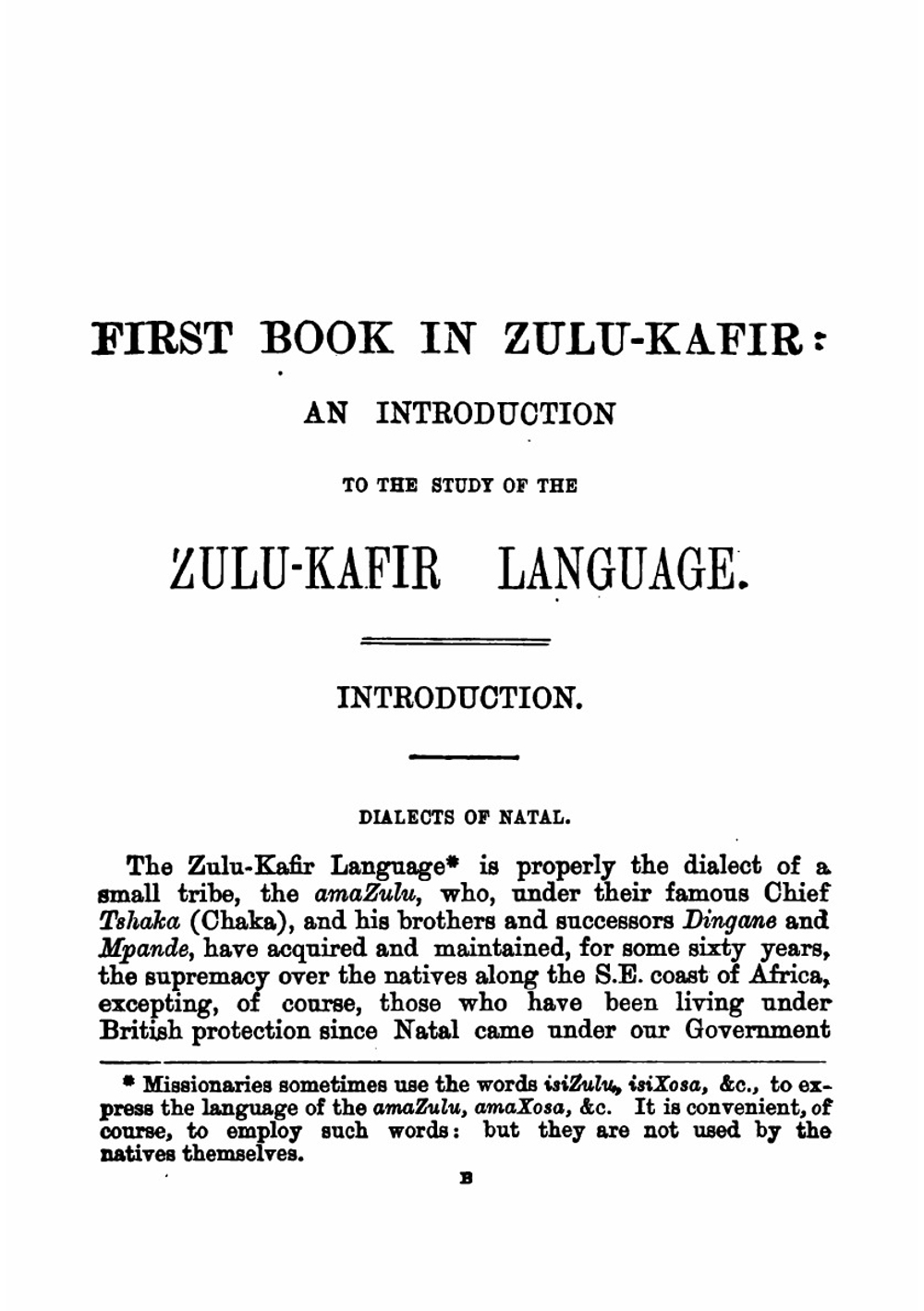 First steps in Zulu. Being an elementary grammar of the Zulu language | John William Colenso