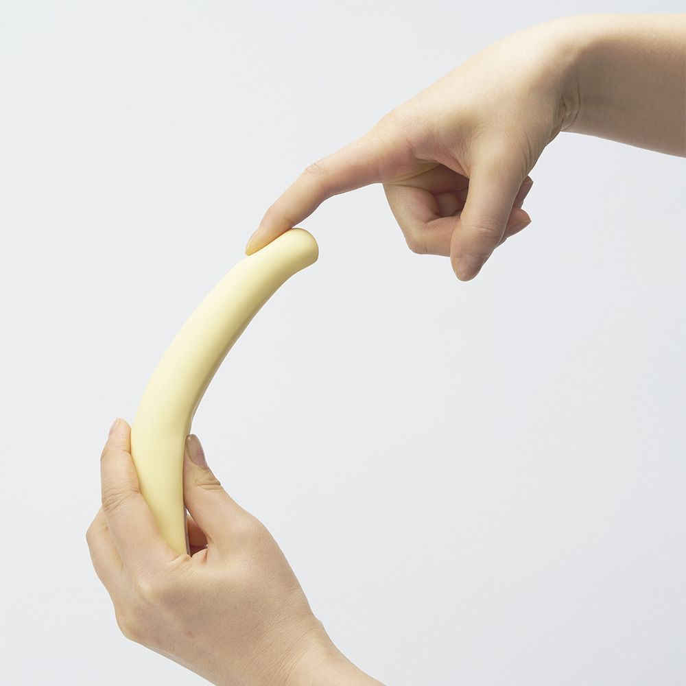 Желтый вибратор iroha Fit Mikazuki - 17,7 см. (Цвет: желтый)