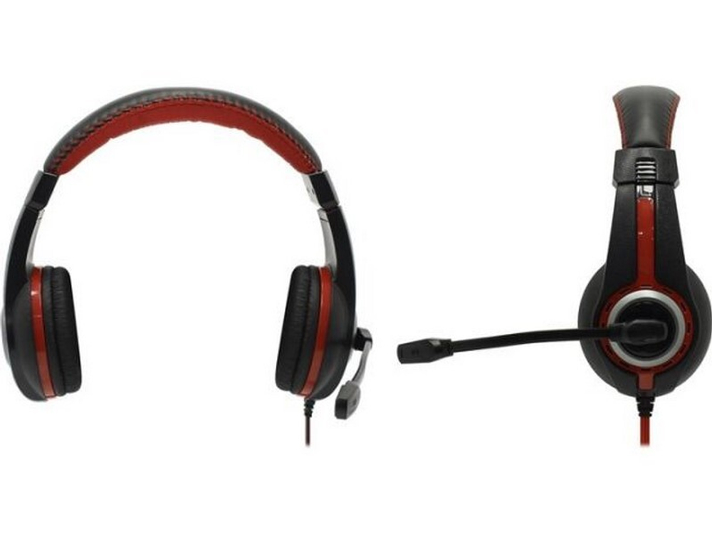 Игровая гарнитура DEFENDER Warhead G-185 кабель 2.0м (черно-красный)