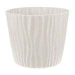 Кашпо ВОЛНА D250мм 8л с вкладышем Кремовый (комплект 8 шт)