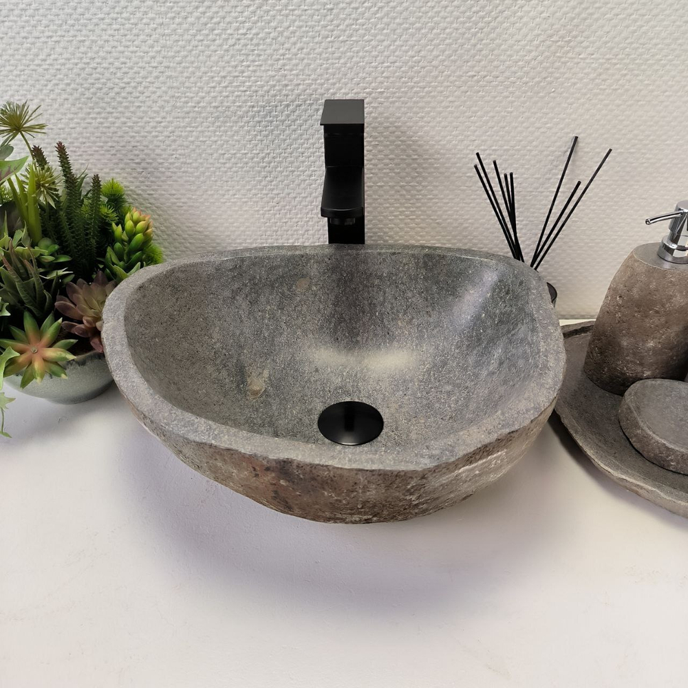 Раковина из речного камня RS-63847 (43*36*15) 0121