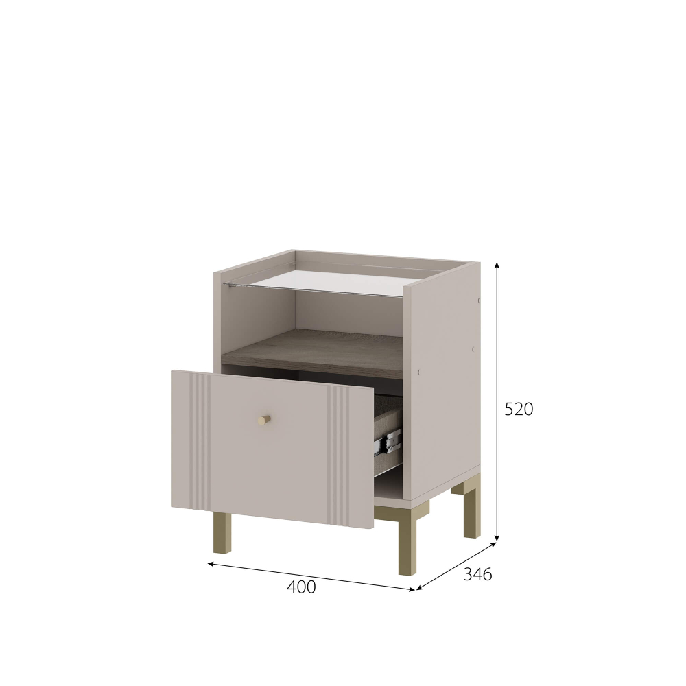 Тумба прикроватная (ТБ1) "Одетта"