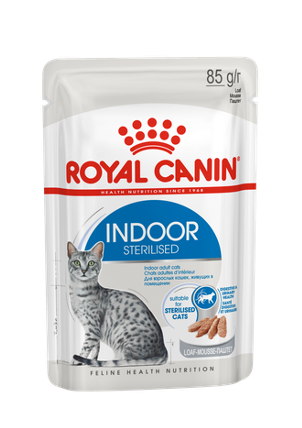 Royal Canin Indoor Sterilised (Паштет) Индор Стерилайзд: влажный корм для кошек, живущих в помещении 85 г