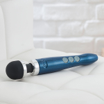 Синий беспроводной вибратор-вонд 28см Doxy Die Cast 3R Massage Wand Blue Flame