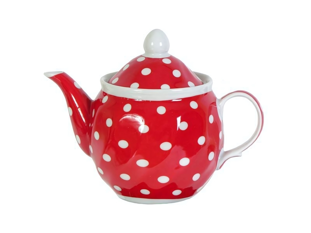 Чайник заварочный 0,6л "Красный горох" (47987)