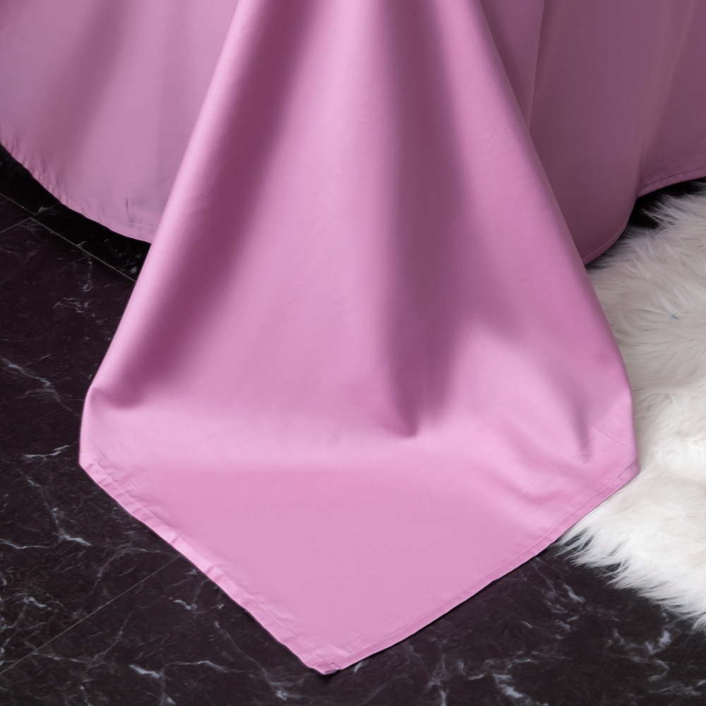 Комплект постельного белья Однотонный Сатин Премиум широкий кант OCPK021