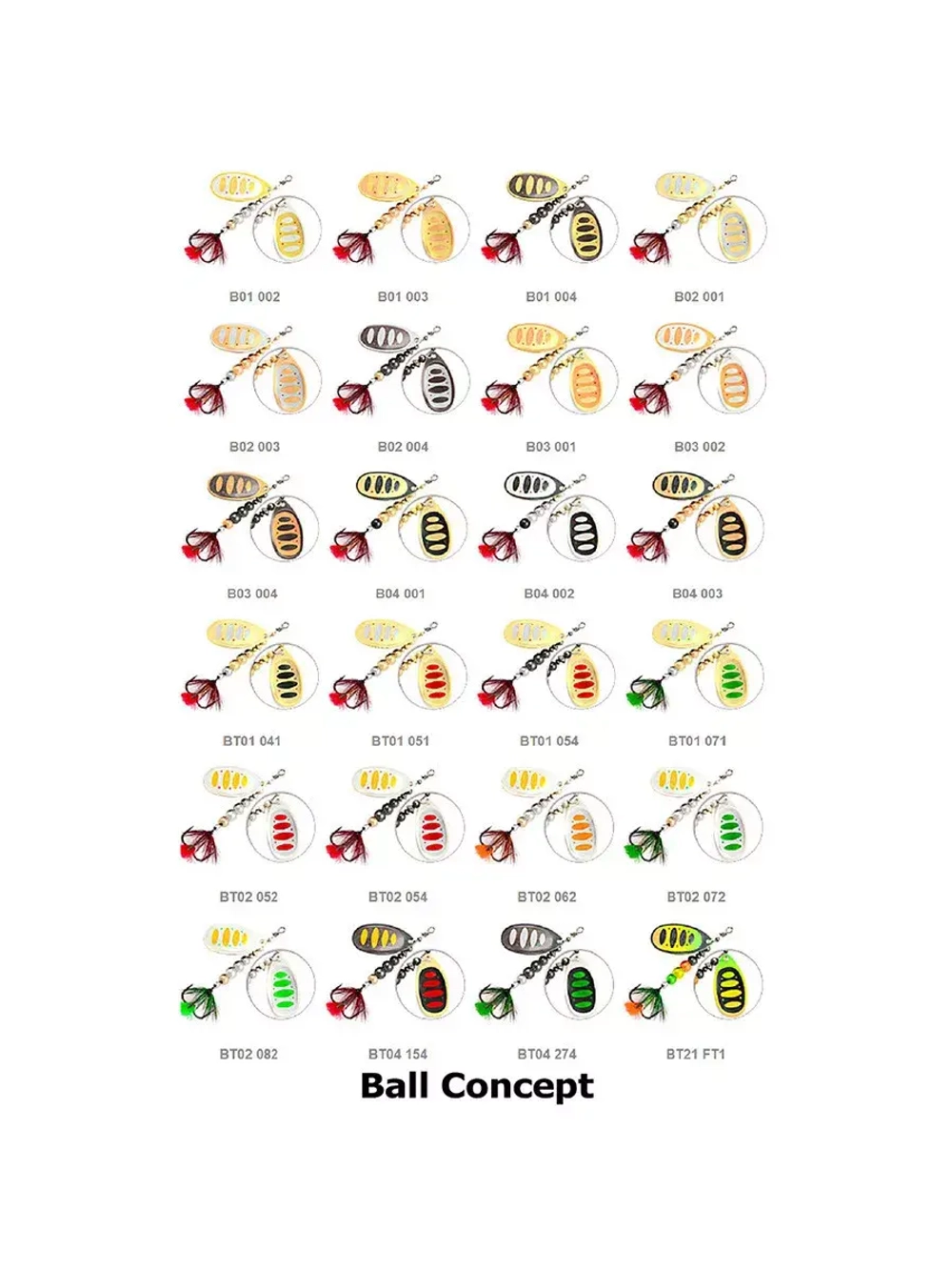 Блесна вертушка BALL CONCEPT, #2, B04-001