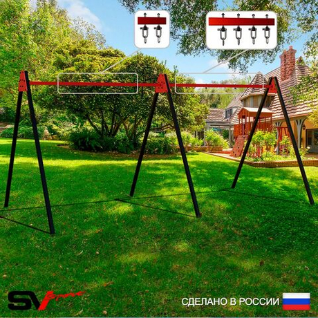 Уличные качели Sv Sport Maxi х 2 УК300.2В3 (6.0м/Подвесы на втулке 3к)