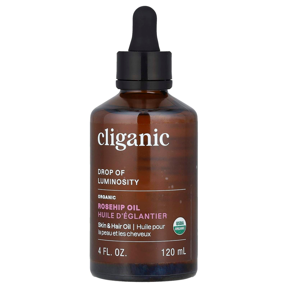 Cliganic, Органическое масло шиповника, 120 мл (4 жидк. Унции)