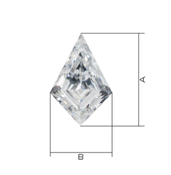 Лабораторно-выращенный бриллиант змей (пара) 0.517 ct