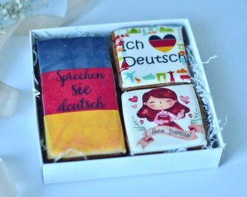 Набор имбирных пряников для преподавателя по немецкому языку на День учителя