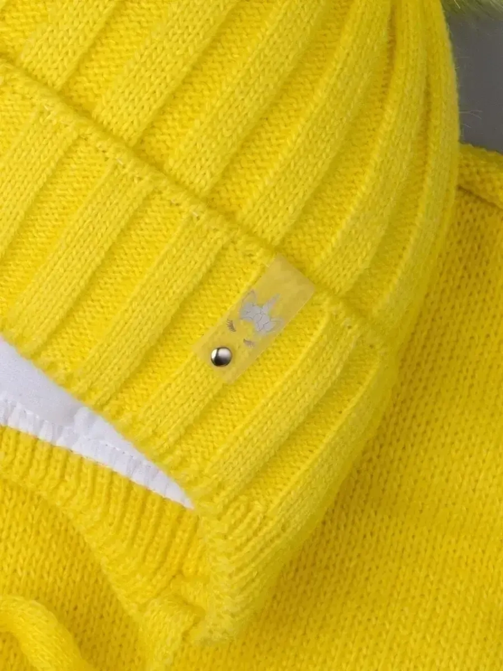 Шапка для девочки зимняя вязаная и снуд