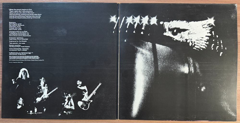 Lou Reed ‎– Rock N Roll Animal (Франция) Т