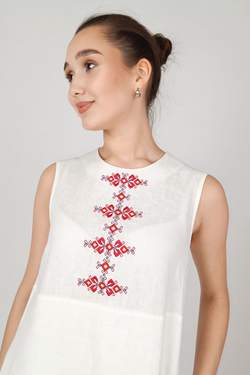 Платье с чувашской вышивкой