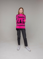 Свитер малиновый Deloras 19022J