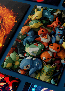 Картина на стену на металле от MetallSubArt "Покемон"