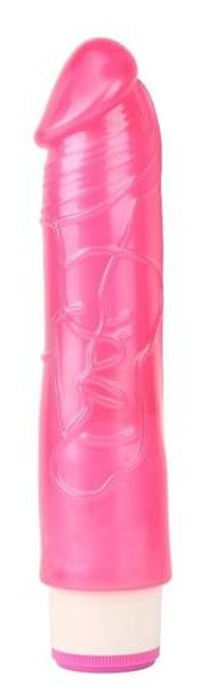 Розовый вибратор-реалистик Sexy Whopper - 20,2 см. (Цвет: розовый)