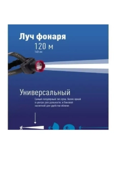 Фонарь налобный аккумуляторный КОСМОС H1WLED