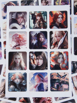 Наклейки аниме стикеры набор на телефон