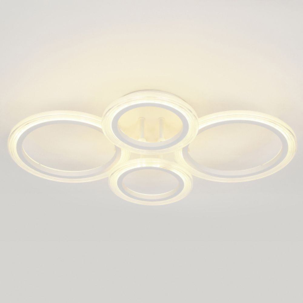 Светильник потолочный светодиодный ЭРА Модерн Ring CLL-1-59-RC WH с ДУ 59W 3000-6500К белый | Светильники SPB-6 с ДУ