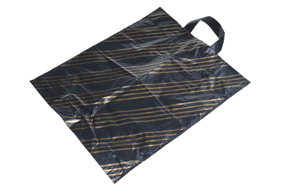 Пакет с петлевой ручкой "Золотая полоса" 38х45+4 Артпласт