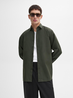 Massimo Dutti Рубашка из 100% хлопка, зеленый