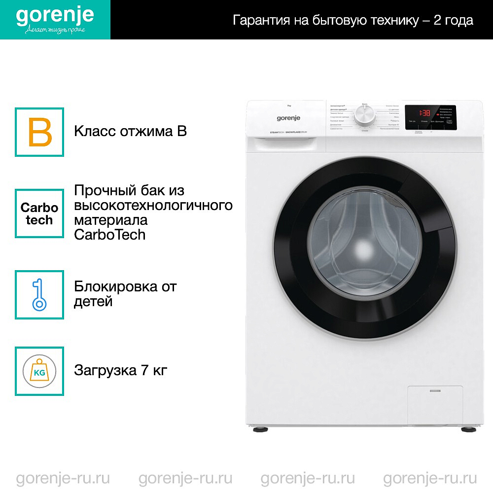 Стиральная машина Gorenje W1HE72SFS