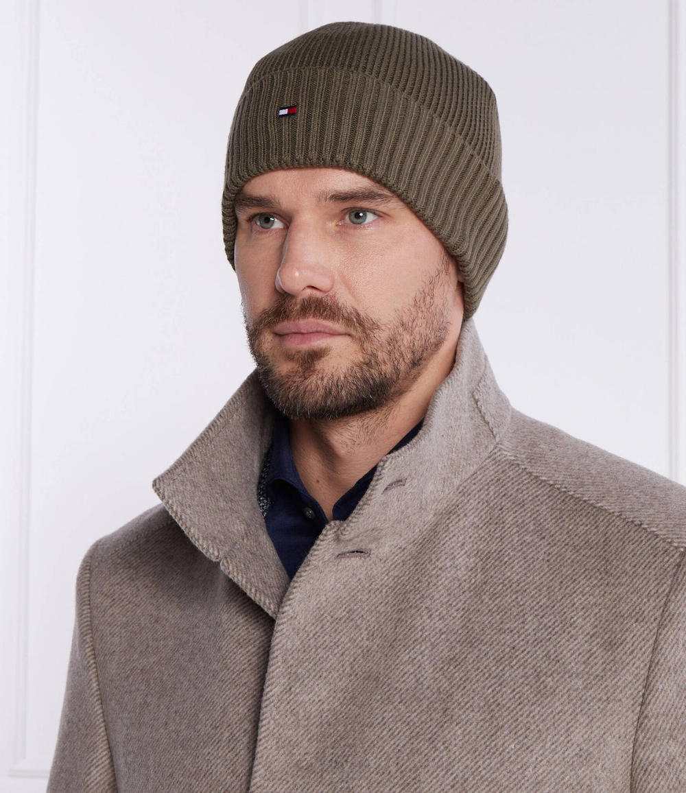 Шапка ESSENTIAL FLAG Tommy Hilfiger - хаки(AM0AM10337)