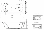 Акриловая ванна Riho Miami 150x70 B058001005 белая