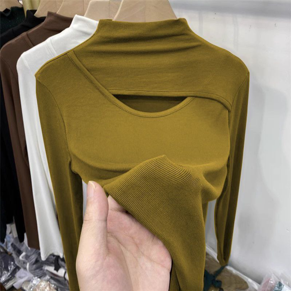 Женский лонгслив с длинным рукавом