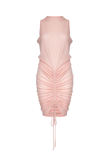 Платье со сборкой TANZANIA Peach
