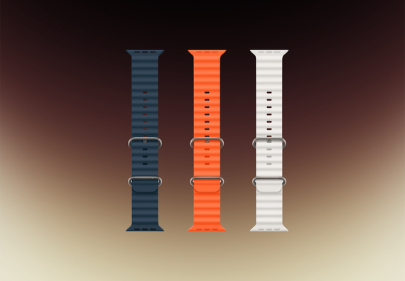 Часы Apple Watch Ultra 2 GPS + Cellular 49 мм, титановый корпус, ремешок Ocean Белого цвета