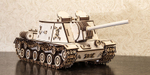 Самоходный Танк Ису-152 от EWA Деревянный конструктор, 3D пазл, сборная модель, военная техника