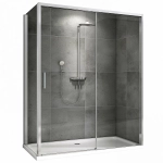 Душевой уголок ABBER Komfort AG93160-S102 160х100 стекло прозрачное/профиль хром