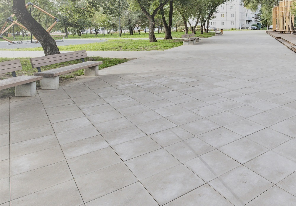 Тротуарная плитка ВАН, форма Квадрат 400*400, h=80мм