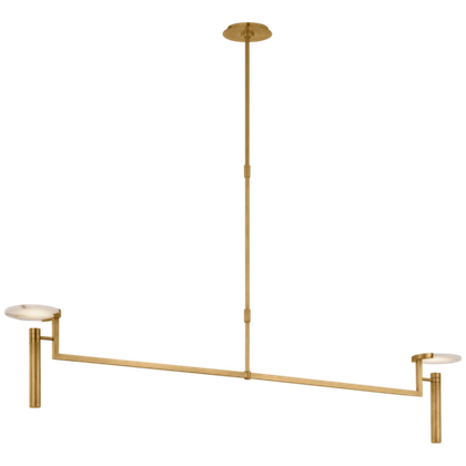 Люстра Visual Comfort Melange Extra Large Floating Disc Linear Chandelier