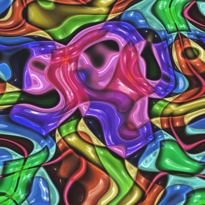 3D Абстрактная жидкая радуга
