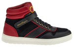 Ferragamo Stylish Skateboarding Shoes Men"s High top Black