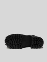 Ботинки стеганные из экокожи на платформе\Черныйинтернет-магазин