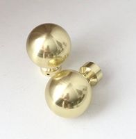 Наконечники кованых карнизов для штор d16 мм, цвет латунь, золото глянец