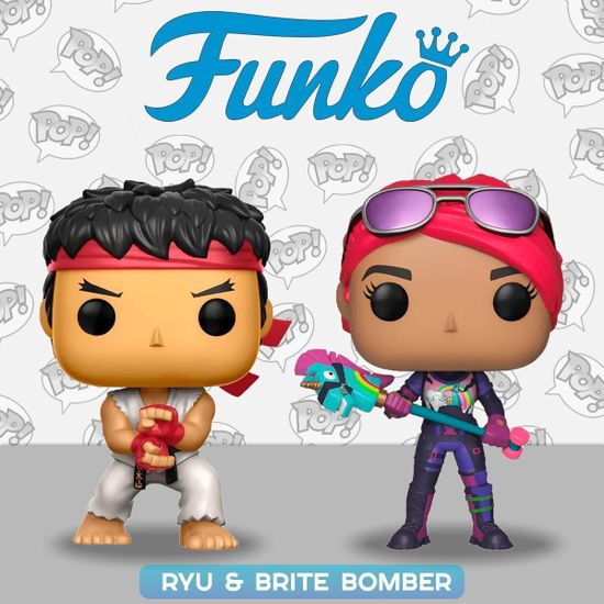 Фигурка Funko POP! Games Fortnite Ryu & Brite Bomber 2PK 61189