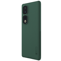 Усиленный двухкомпонентный чехол зеленого цвета (Deep Green) от Nillkin для Honor 90 Pro, серия Super Frosted Shield Pro