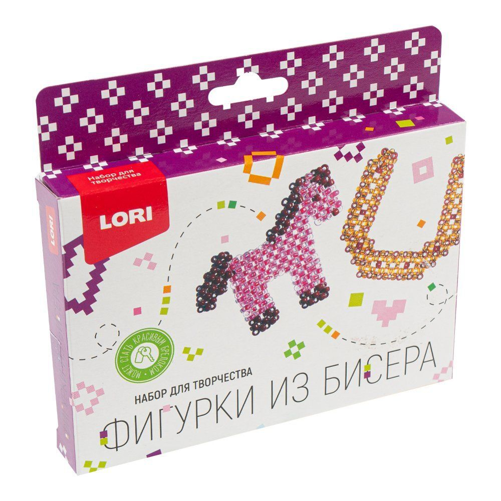 Фигурки из бисера "Лошадка, подкова" 2 фигуры